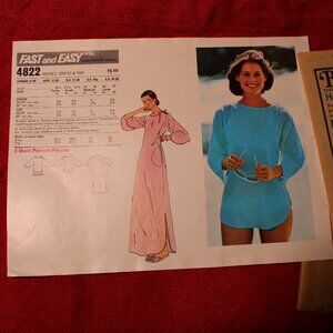 Butterick Misses Dress & Top Sewing Pattern Size Petite 6